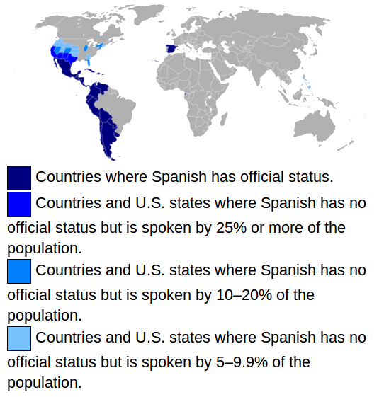 Spanish language territory